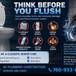 Clogged Sewer Line Prevention: Think Before You Flush